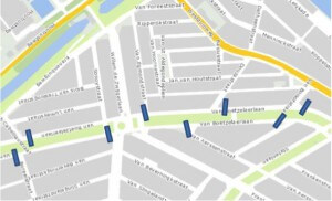 Plan voor drempels op de Van Boetzelaerlaan.