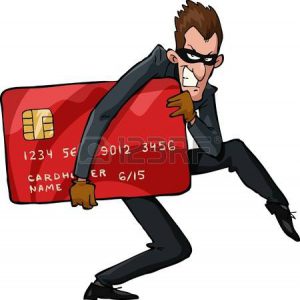 20461240-een-dief-met-een-creditcard-vectorillustratie